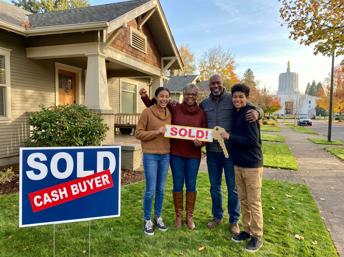 Happy Salem homeowners after selling house - 503SoldFast.com